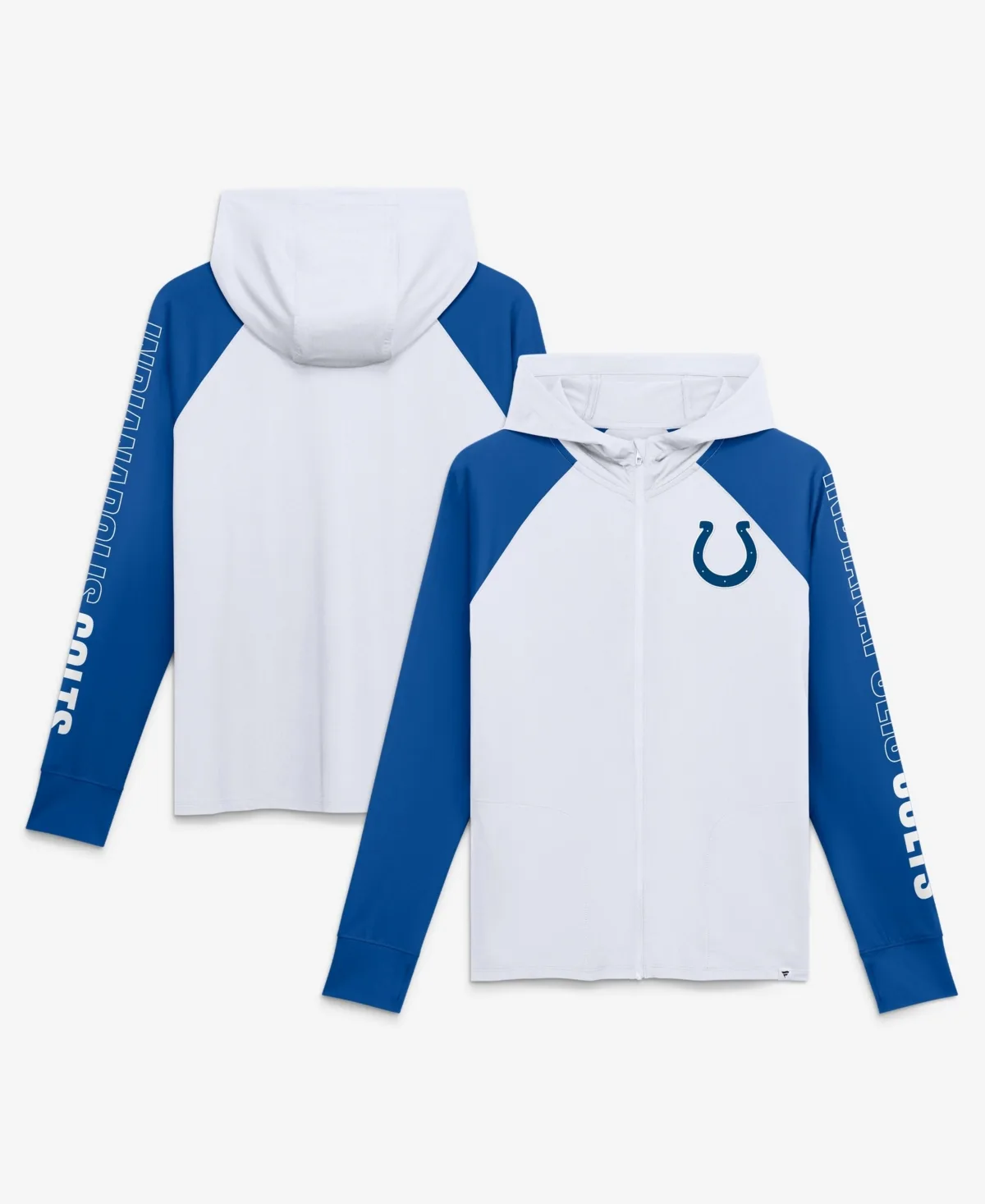 Indianapolis Colts Cornerback Blitz Raglan Full-Zip Hoodie by Fanatics