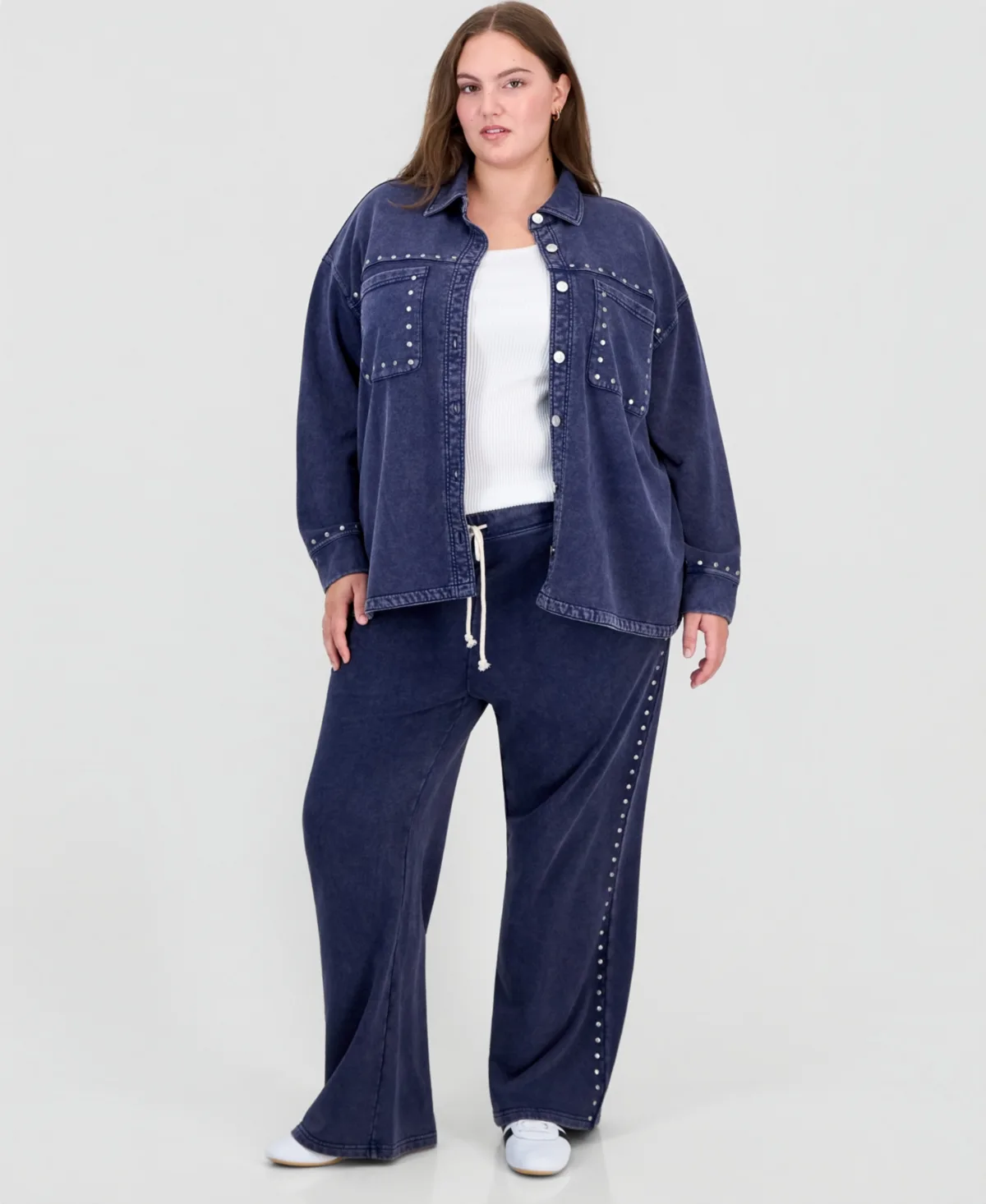 French Terry Lounge Wide-Leg Pants by And Now This