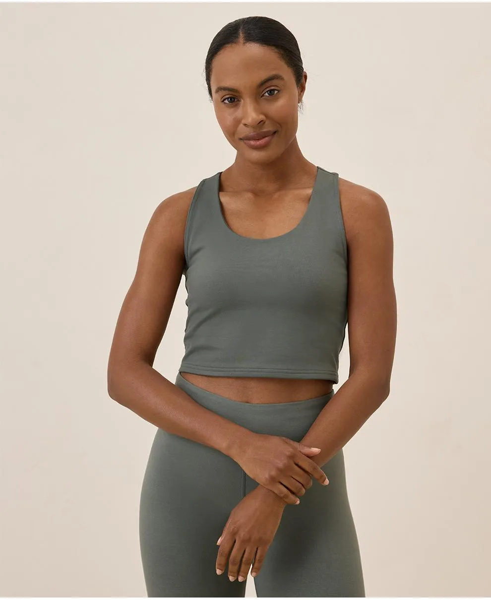 On the Go-To Crop Tank Made with Organic Cotton by Pact