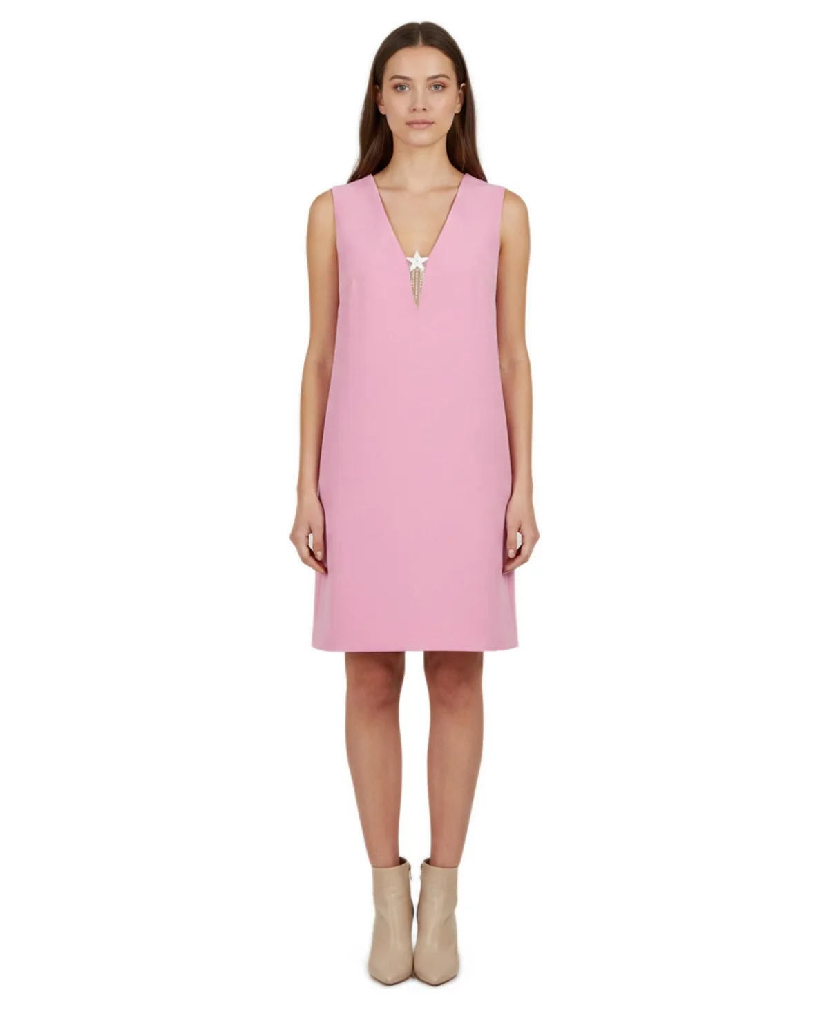 Pre-Owned Miu Miu Crepe Sleeveless Mini Dress by Miu Miu