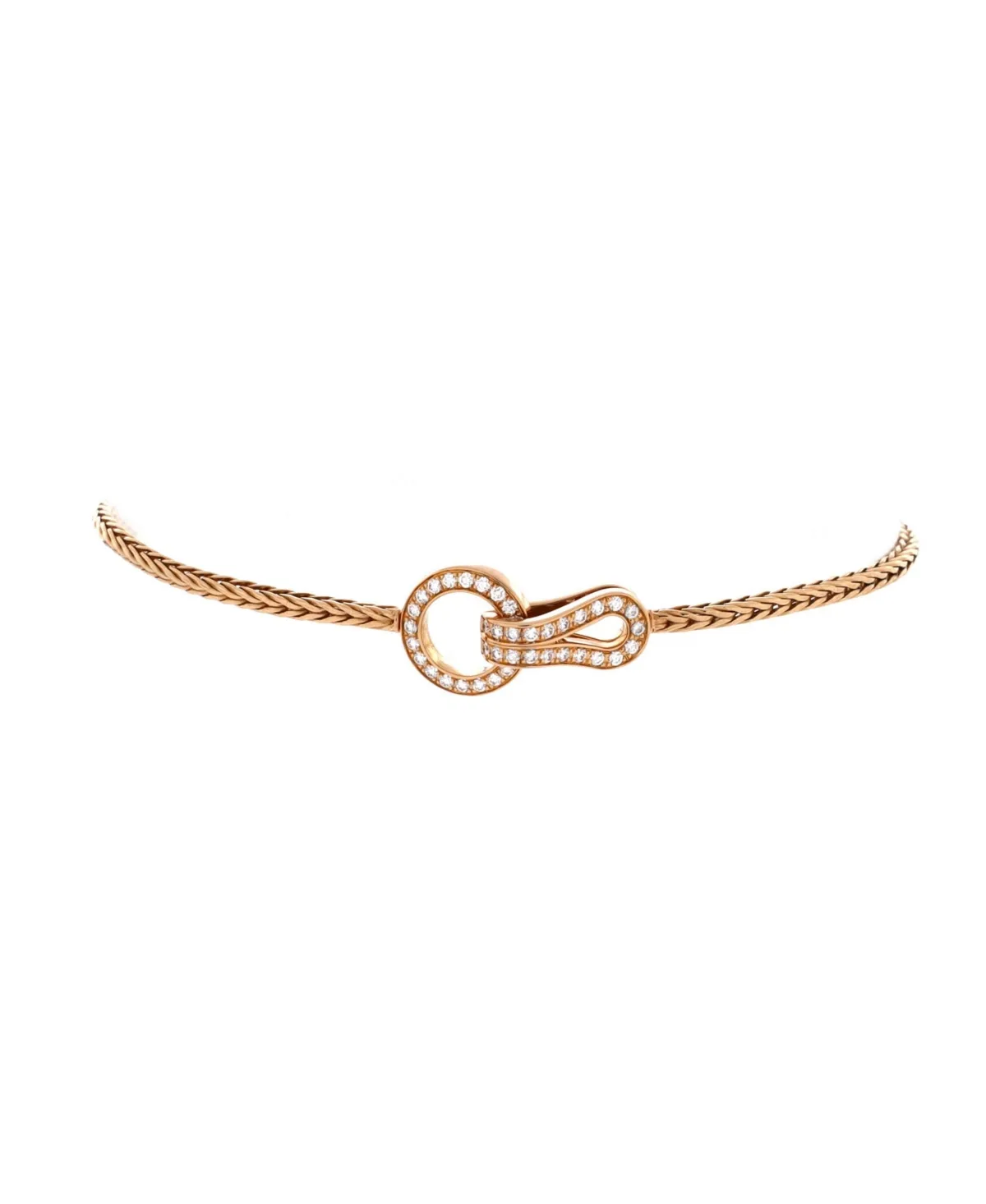 Pre-Owned Cartier Agrafe Wheat Chain Bracelet - 18k Yellow Gold by Cartier's