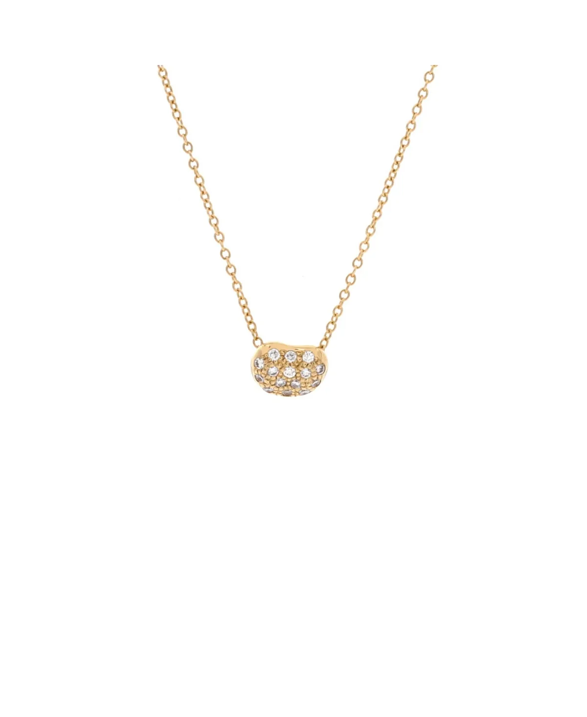 Pre-Owned Tiffany & Co Elsa Peretti Bean Pendant Necklace - 18k Yellow Gold by Tiffany & Co.