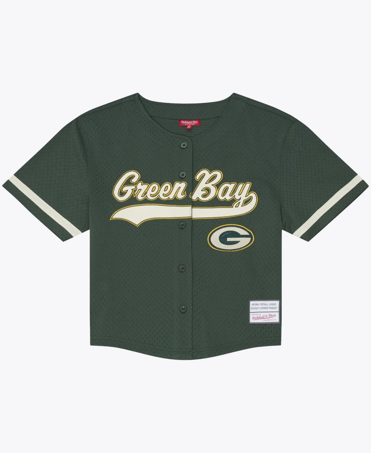 Bay Packers Retro Roots Baseball Jersey by Mitchell & Ness