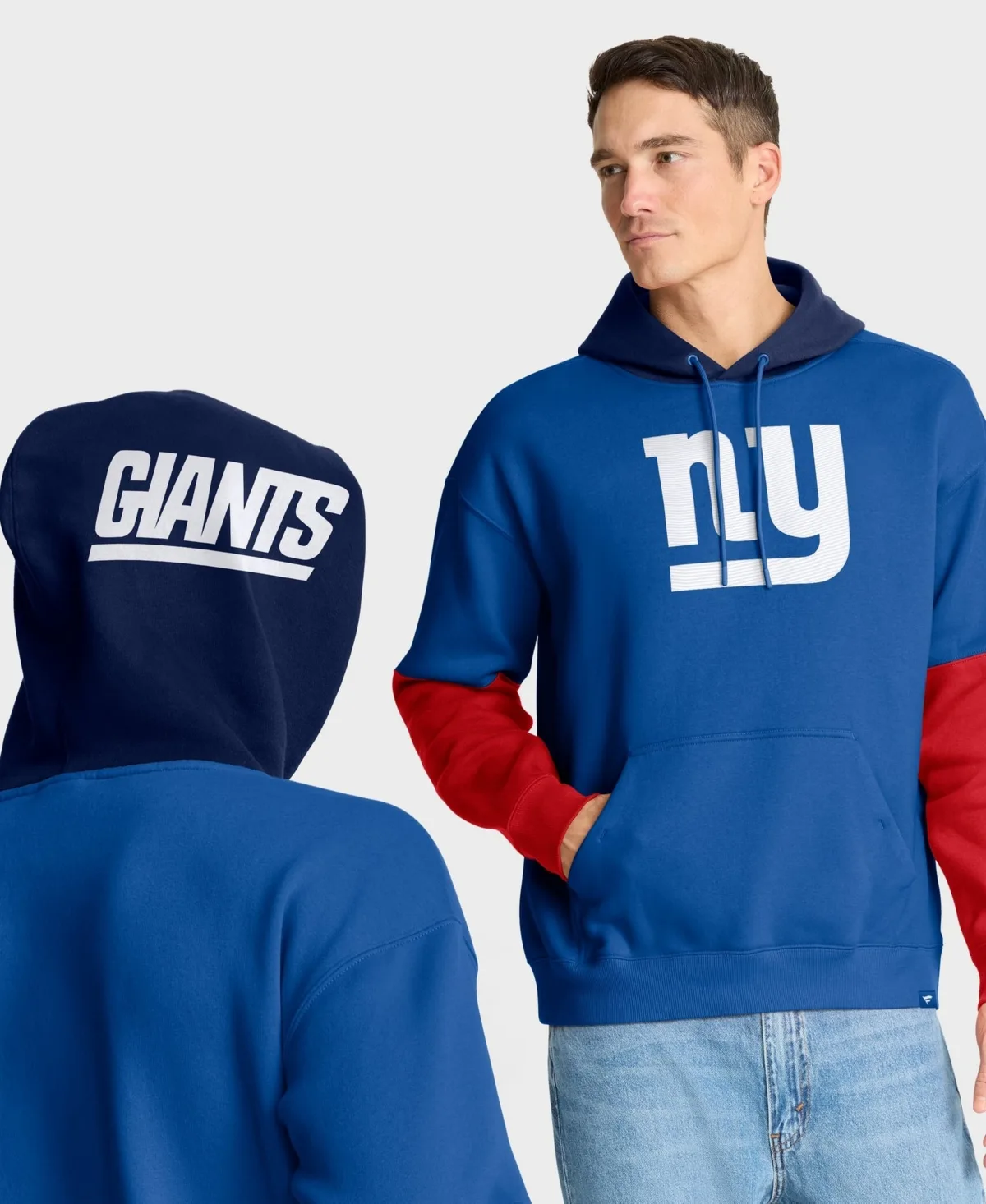 New York Giants Helmet Retro Pullover Hoodie