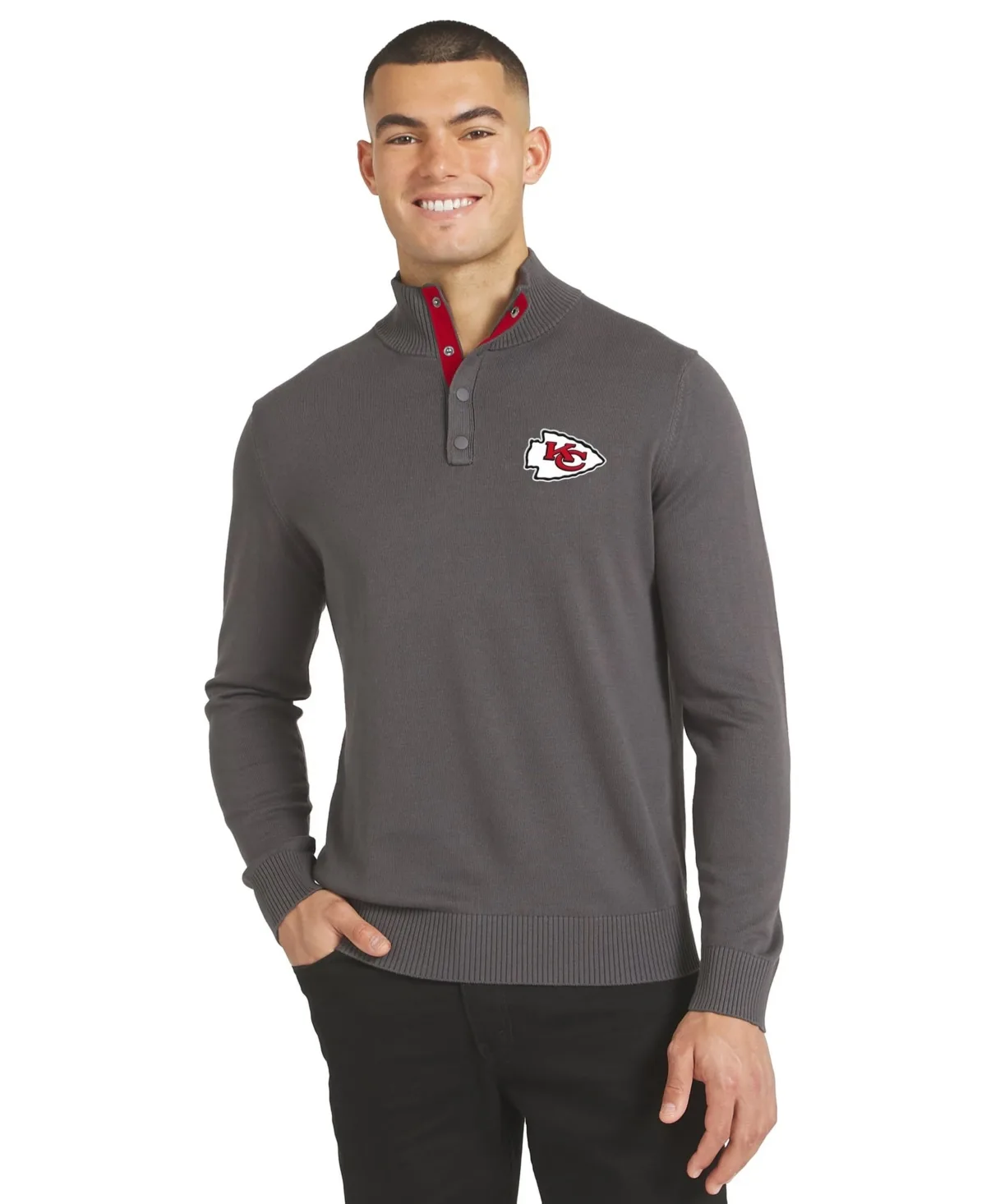 Kansas City Chiefs Sideline Quarter-Snap Sweater by J Palmer
