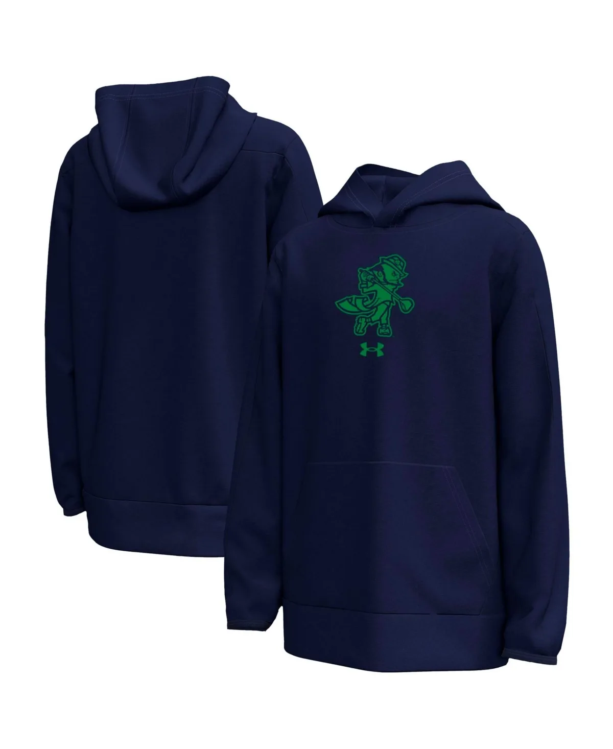 Notre Dame Fighting Irish Golfing Leprechaun Fleece Performance Hoodie by Under Armour