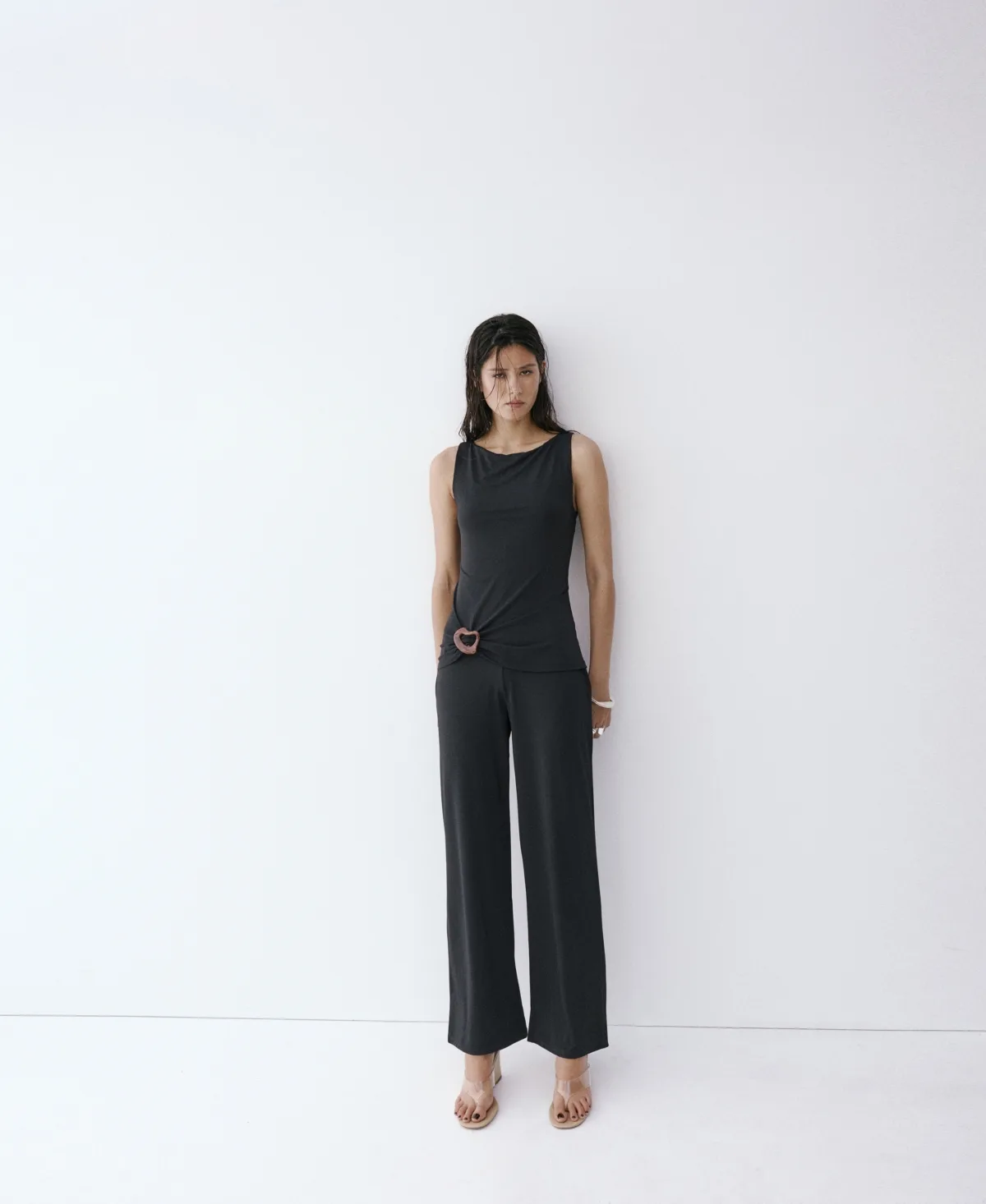 Resin Applique Combined Jumpsuit by Mango