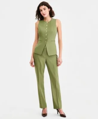 Crewneck Vest Flare Pants by Tahari