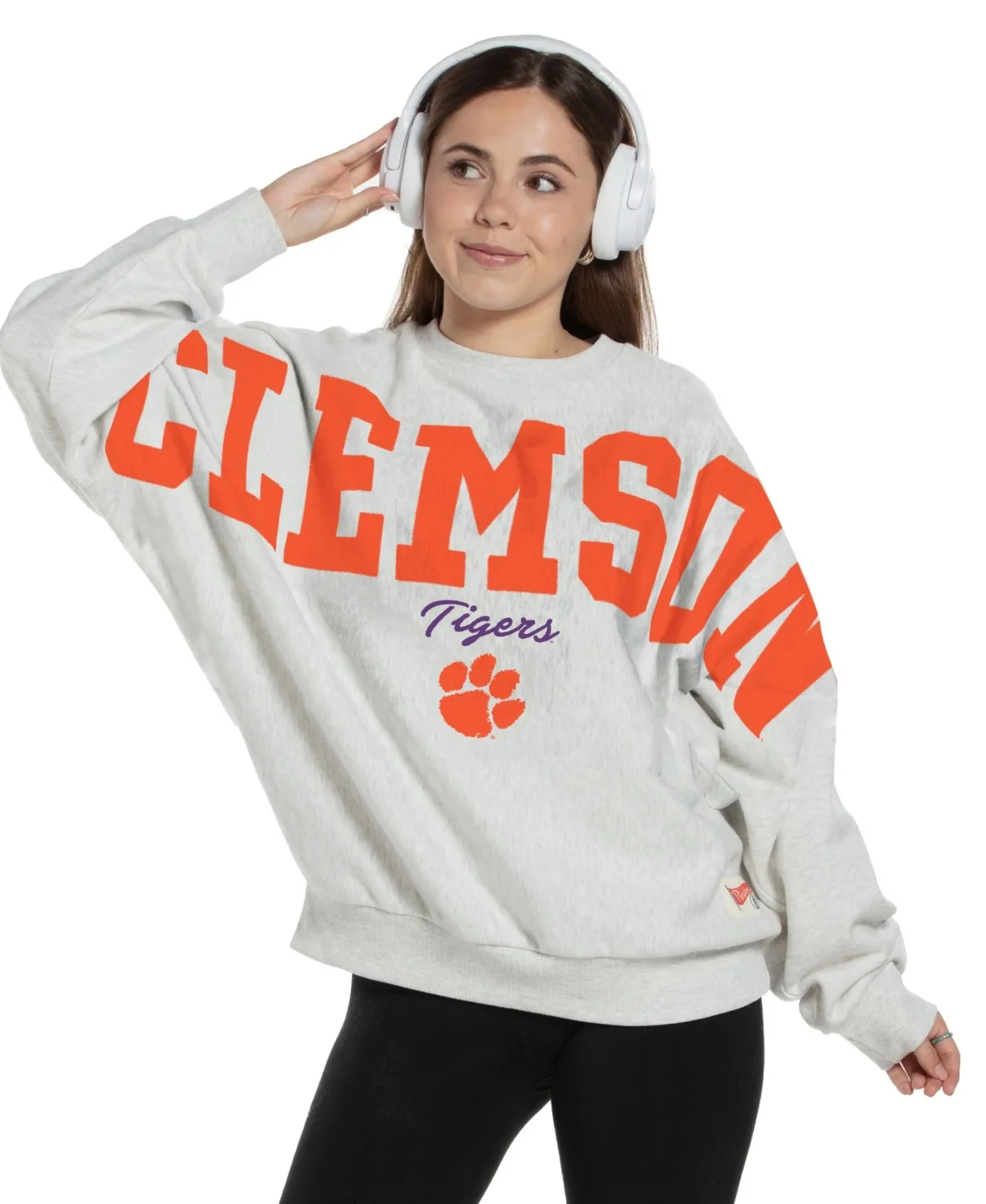 Clemson Tigers Flannigan Oversized Fleece Sweatshirt