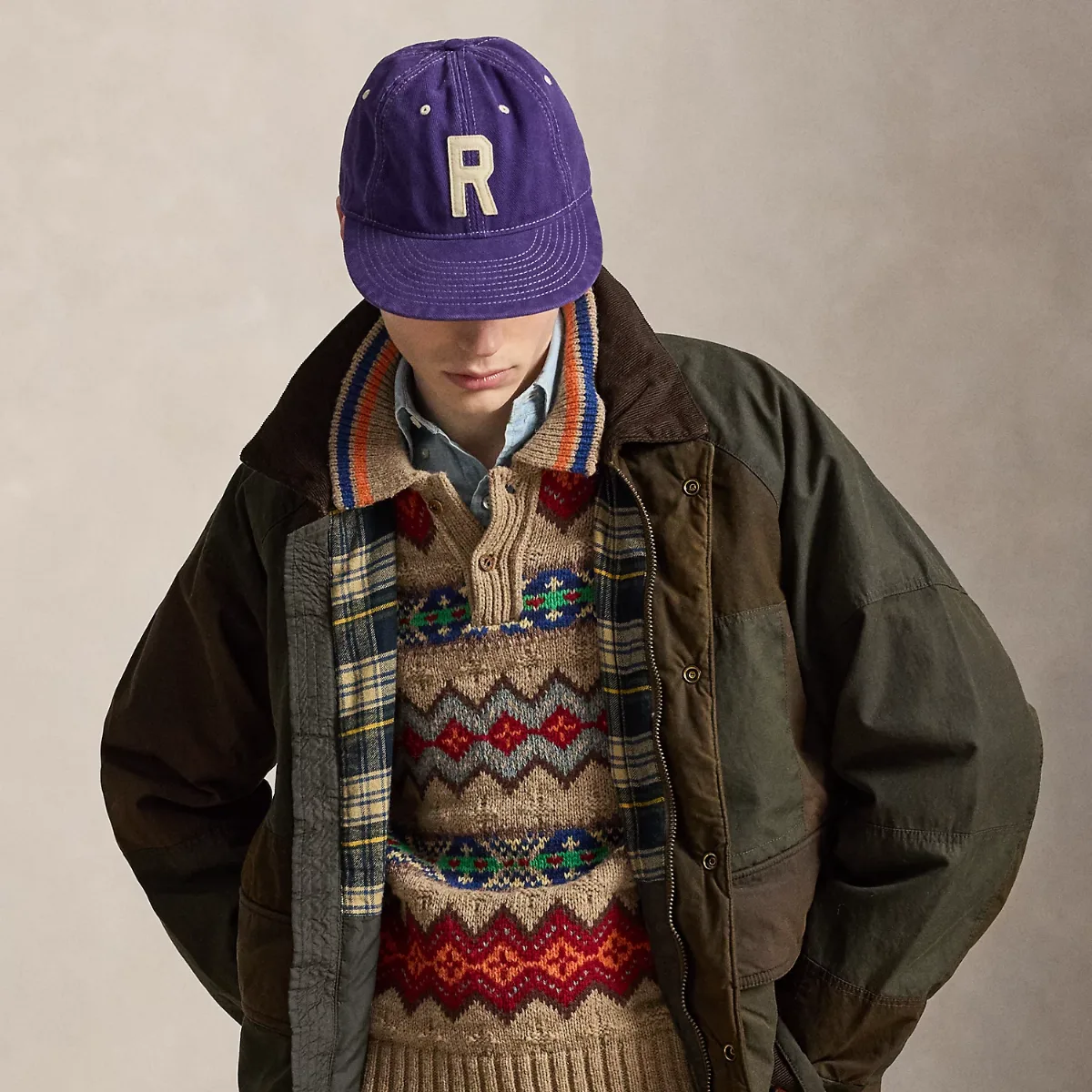 Patchwork Oilcloth Utility Jacket by Polo Ralph Lauren