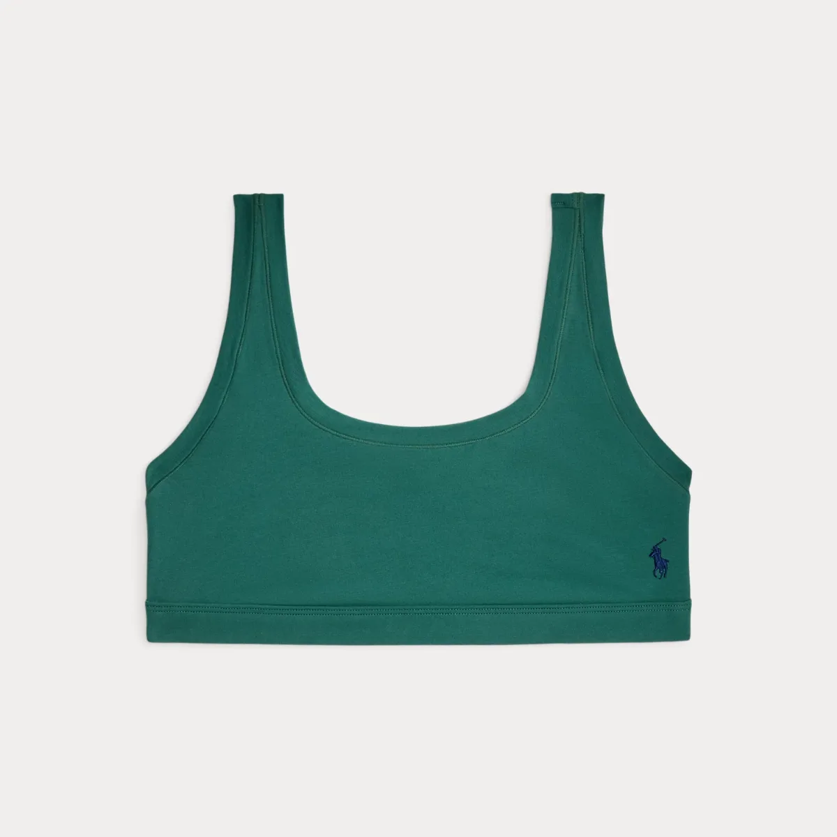 Stretch-Cotton Scoop Bralette by Polo Ralph Lauren