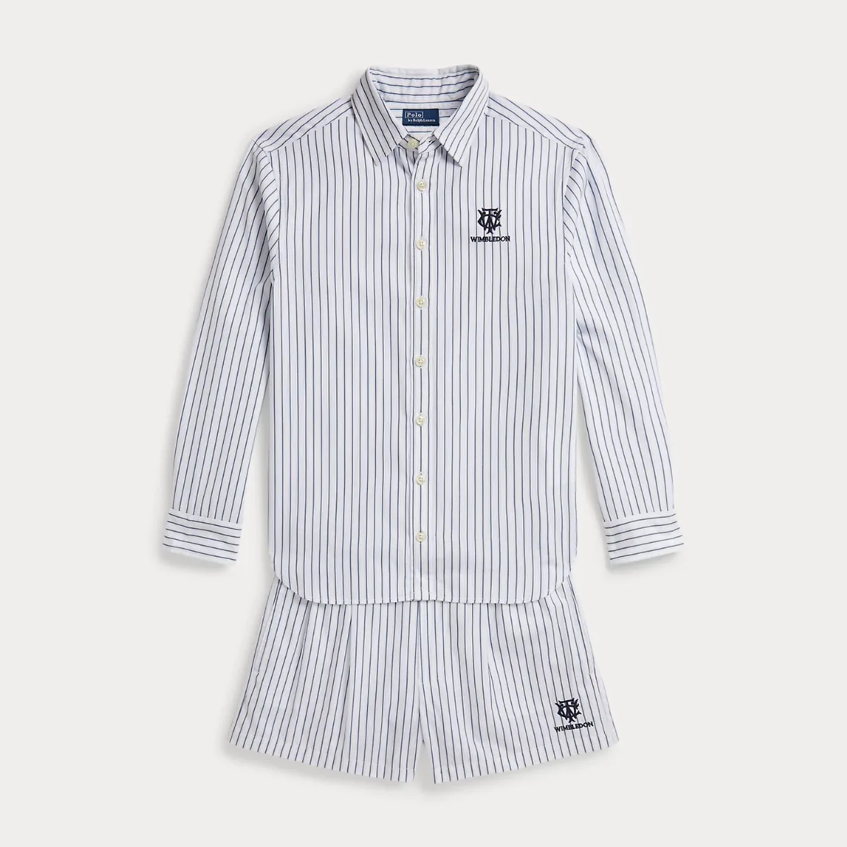 Wimbledon Striped Cotton Shirt & Shorts by Ralph Lauren