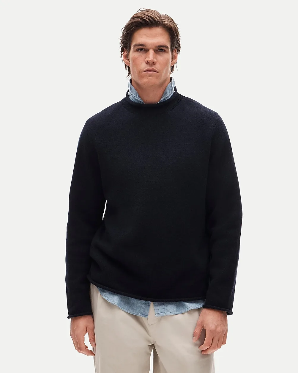 Rollneck™ Sweater in Heavyweight Cashmere by J.Crew