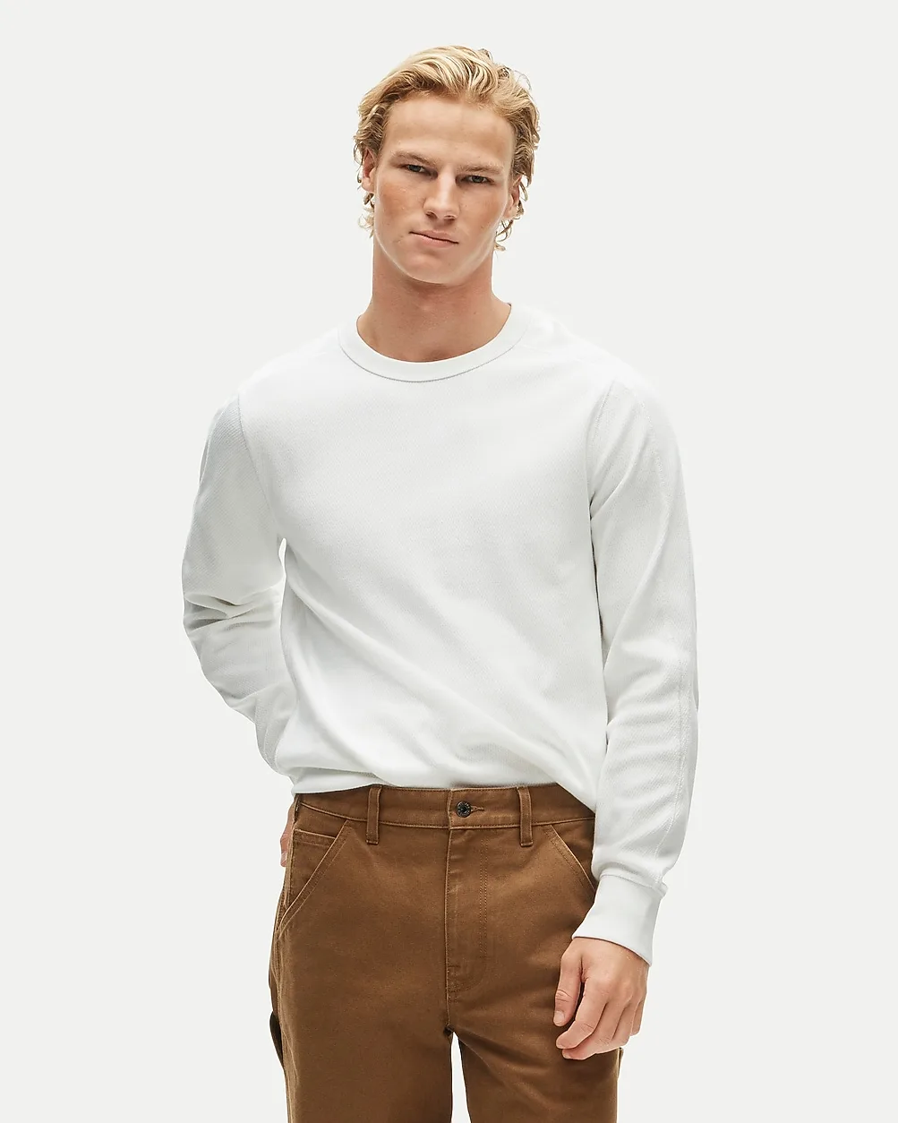 Wallace & Barnes Heavyweight Thermal-Knit Crewneck by J.Crew