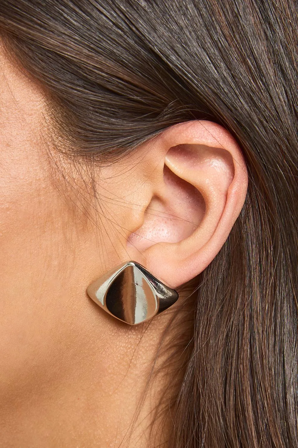 Oversized Square Stud Earrings