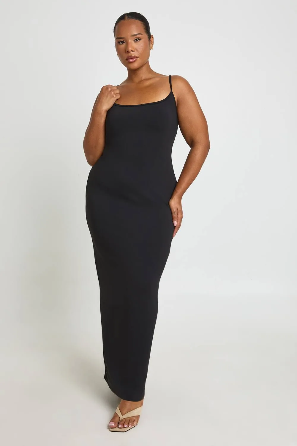 Basic Square Neck Maxi Dress by boohoo
