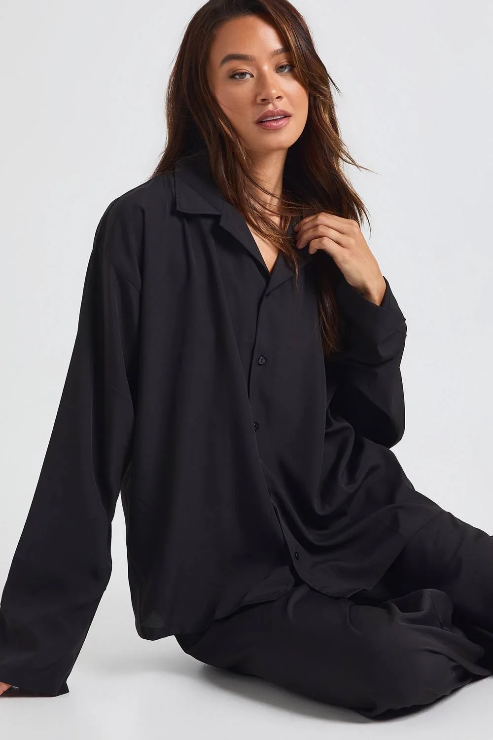 Oversized Shirt & Wide Leg Trouser Co-Ord by boohoo