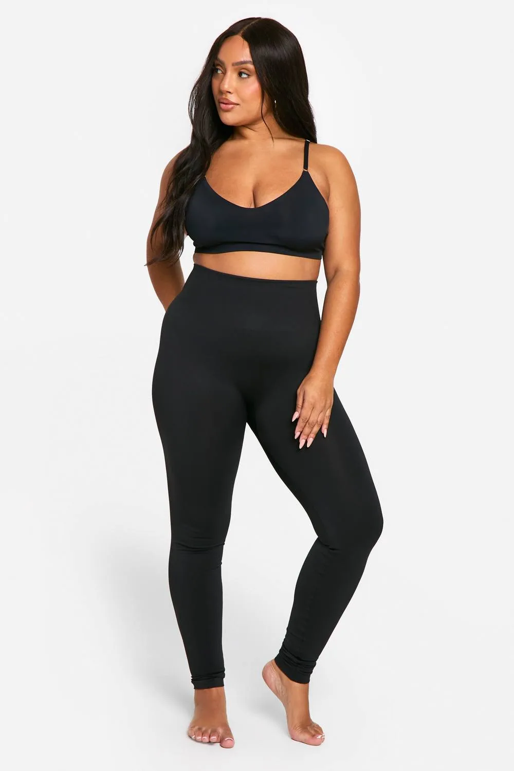 Tummy Control Seamless Leggings Pants by boohoo
