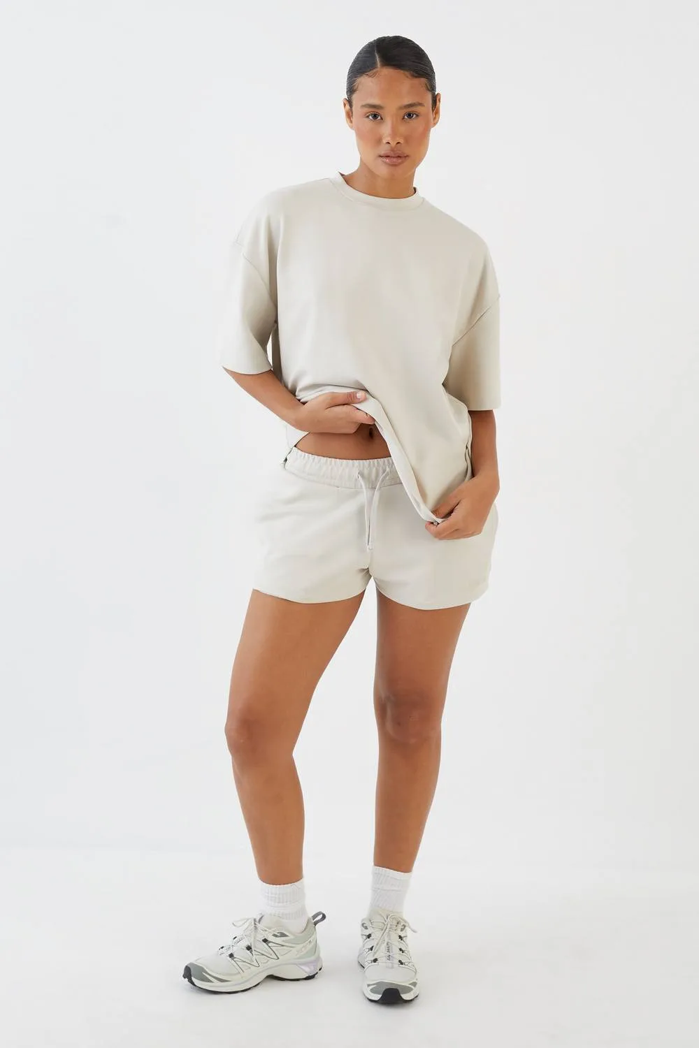 Supersoft Sweat Short - Stone by DSGN Studio