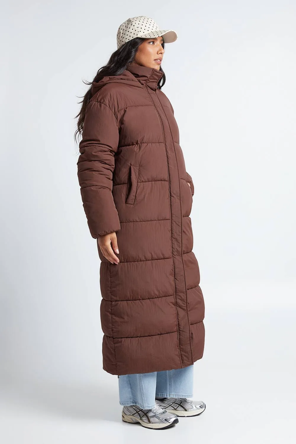 Tall Hooded Maxi Puffer Jacket by boohoo