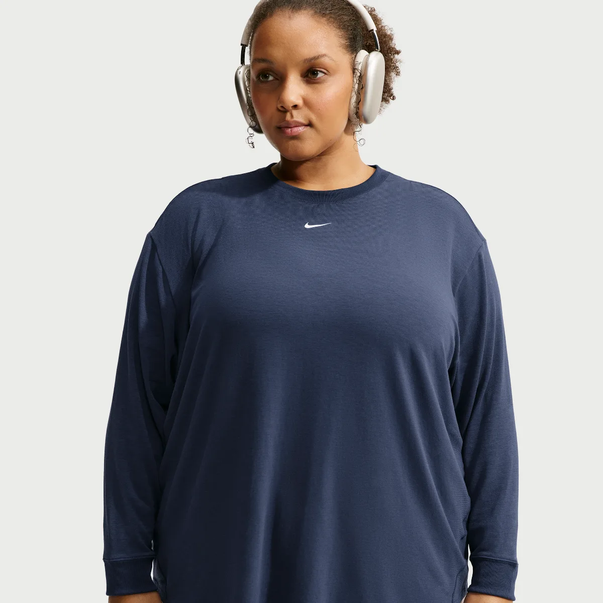 One Relaxed Dri-FIT Long-Sleeve Top by Nike
