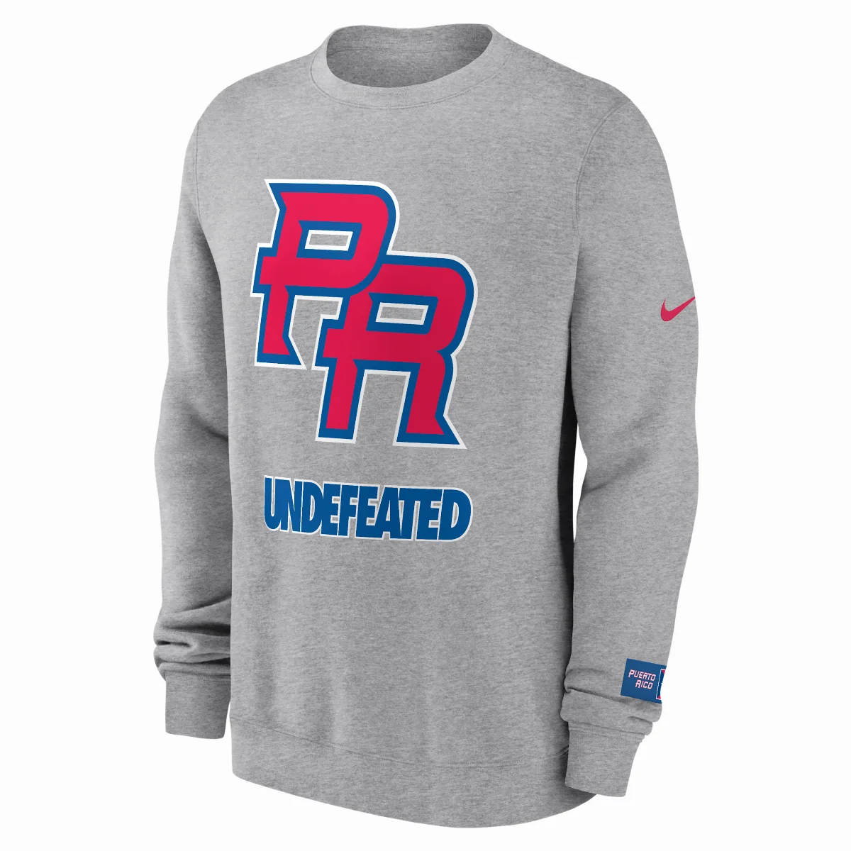 Puerto Rico National Baseball Team 2026 World Baseball Classic Complex Undefeated Pullover Crew by Nike