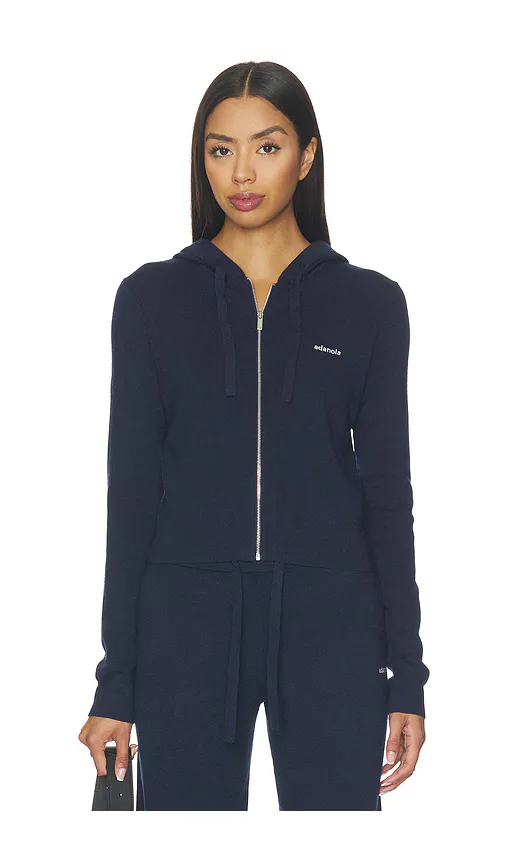 Knit Zip Up Hoodie by Adanola