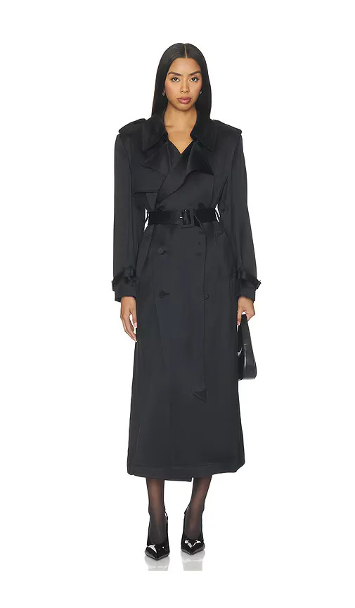 Alvida Belted Long Coat by SIMKHAI