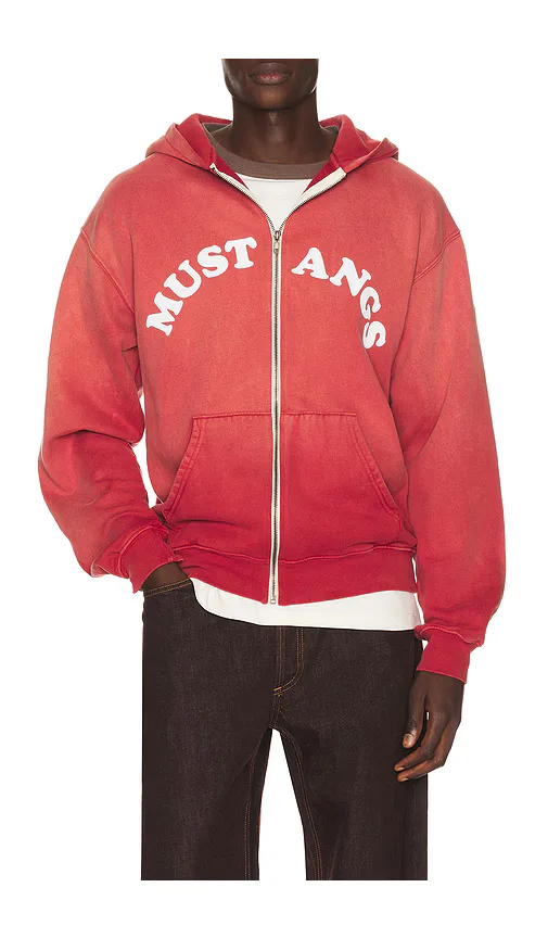 Good Luck Mustangs Zip Hoody by ONE OF THESE DAYS