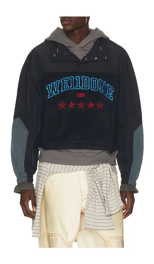 Layered Fleece Hoodie by WE11DONE