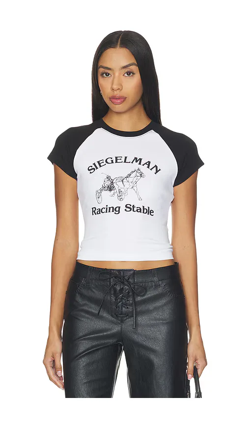 Short Sleeve Racing Stable Raglan Tee by Siegelman Stable