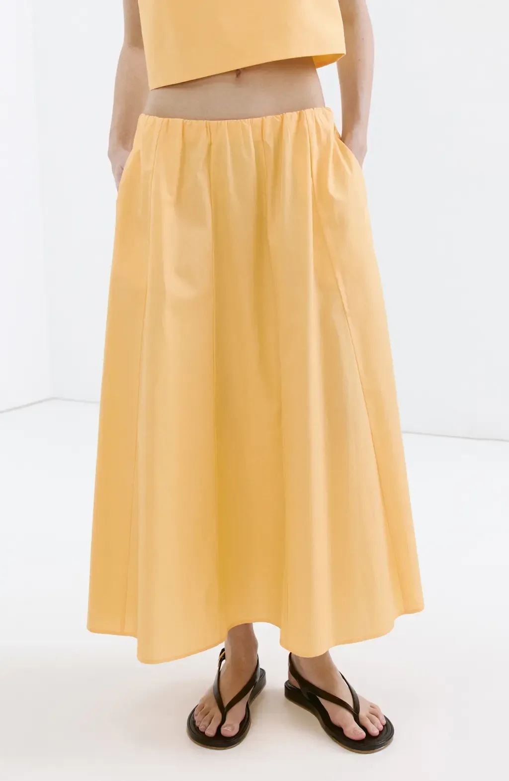 Flared Cotton Midi Skirt by MANGO