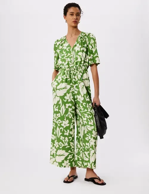 Floral Tie Waist Jumpsuit by Whistles