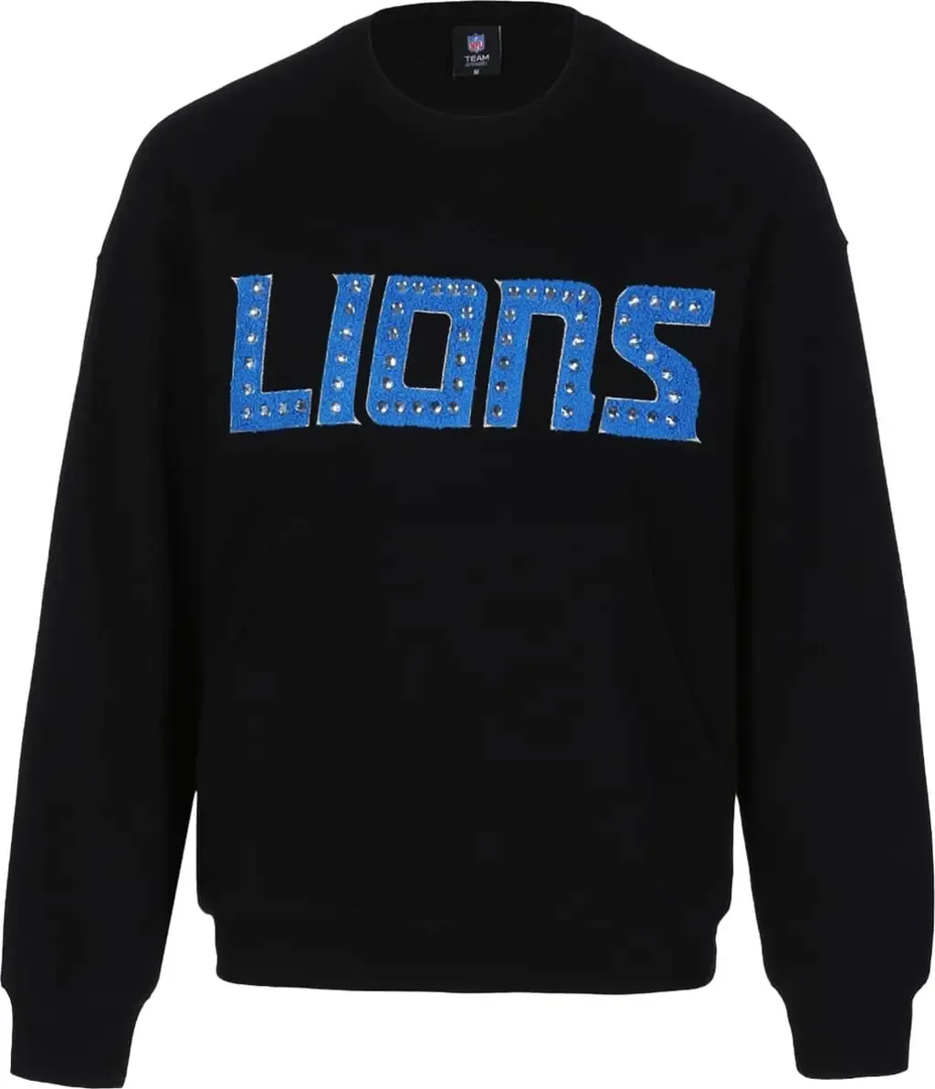 Cuce Detroit Lions Chenille Jeweled Sweatshirt by CUCE