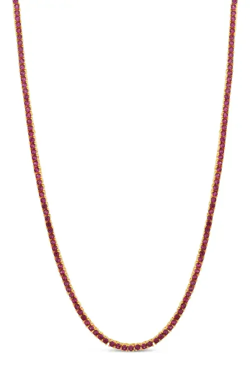 Classic Ruby Tennis Necklace by SHYMI