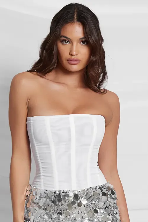 Muse Mesh Corset Top by LEAU