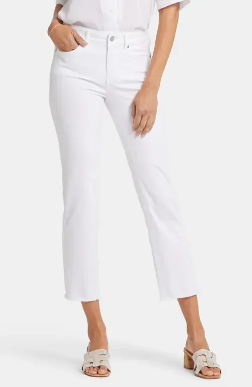Marilyn Frayed Ankle Straight Leg Jeans