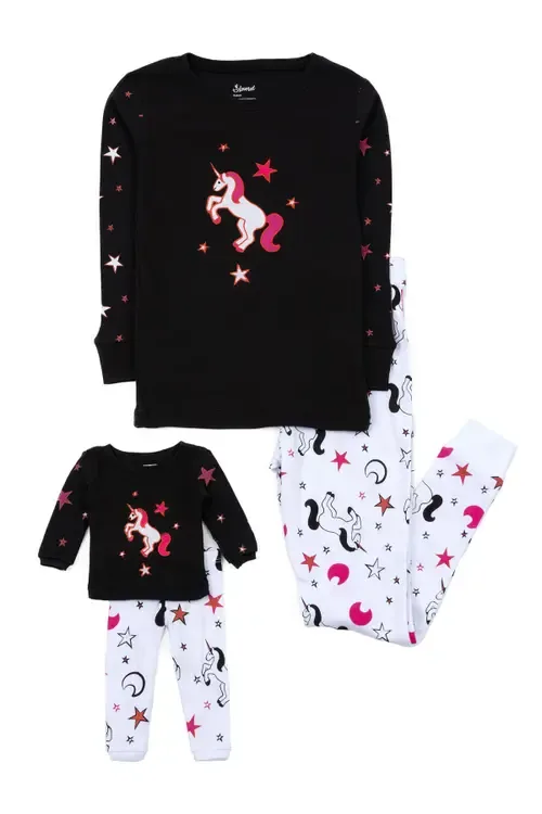 Matching Doll 2-Pc. Cotton Pajamas, Fantasy & Character Prints by Leveret