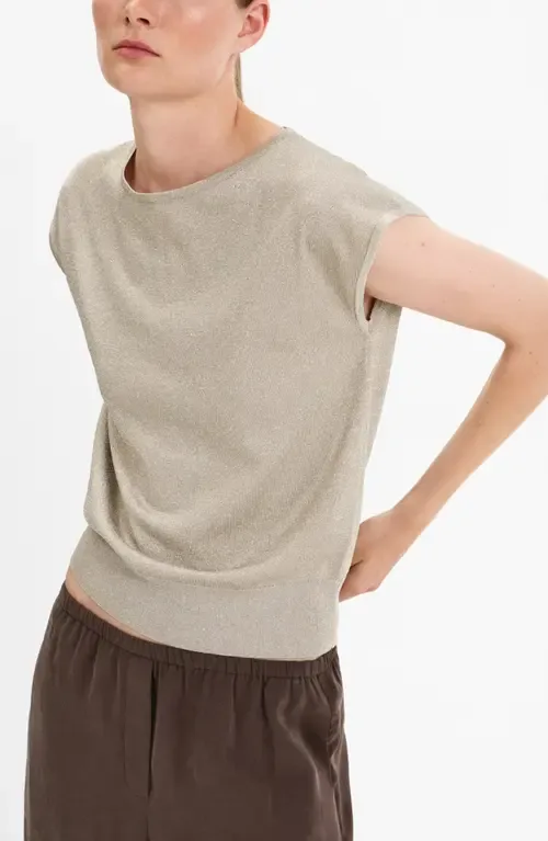 Boat-Neck Knitted Top by MANGO