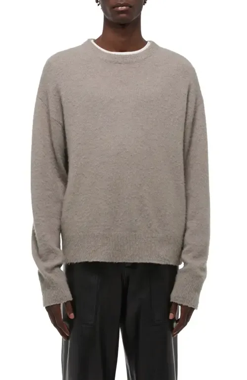 Brushed Wool & Cashmere Sweater by Helmut Lang
