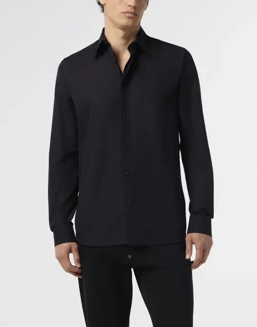 Sugar Daddy Cut Shirt All-Over Strass by PHILIPP PLEIN