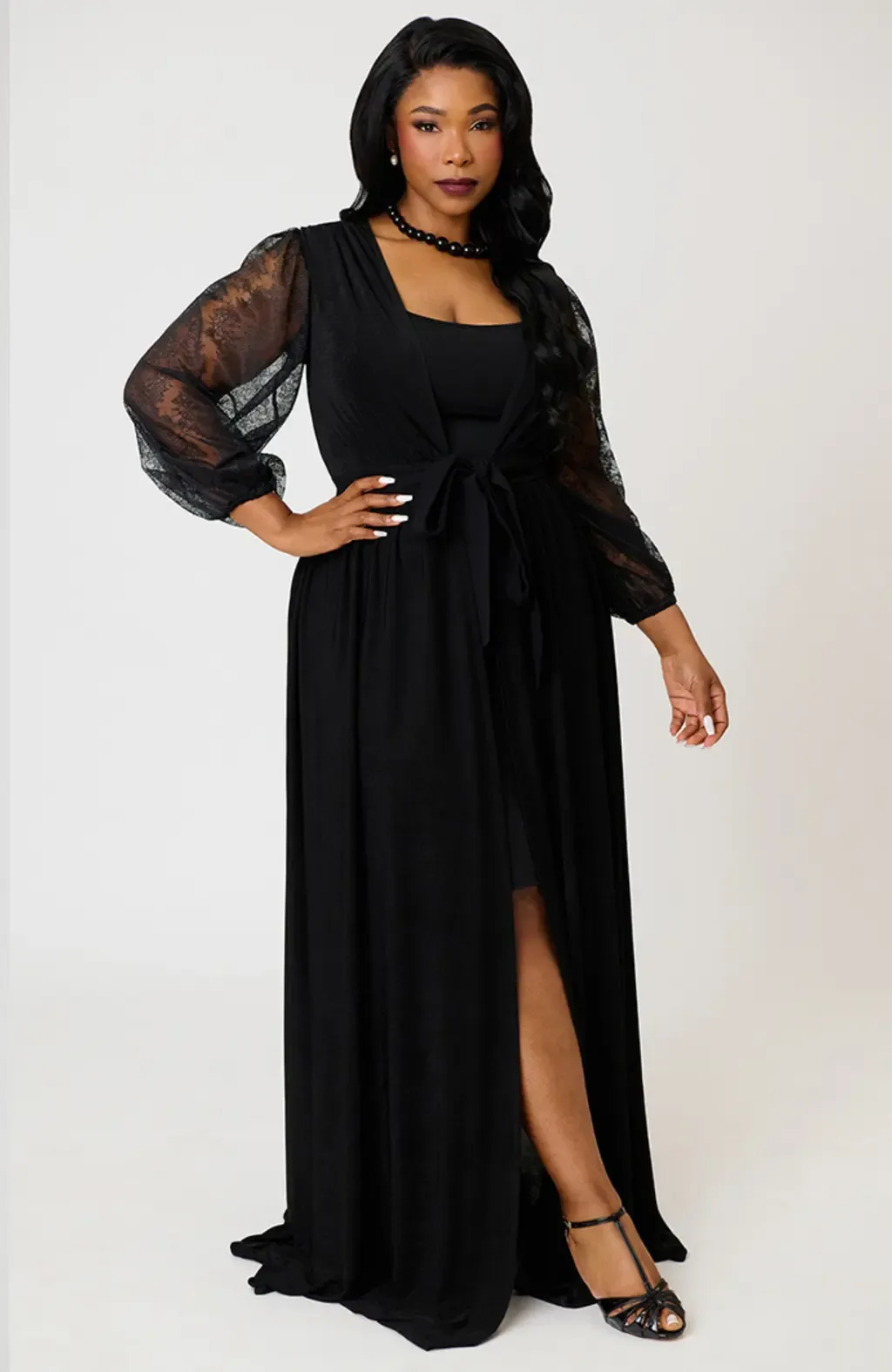 Billow Long Sleeved Hollywood Duster by Unique Vintage