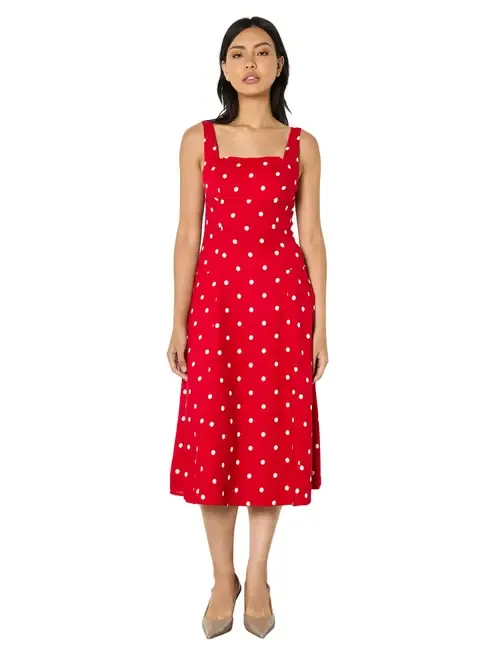Square Neck Midi Dress by Apricot