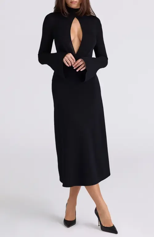 Lois Long Sleeve Sweater Bodysuit by HOUSE OF CB