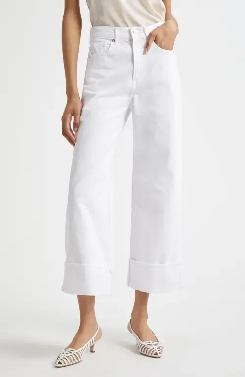 Taylor High Waist Crop Wide Leg Jeans by Veronica Beard