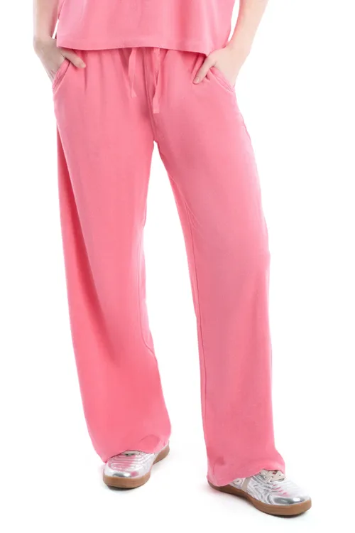 Crochet Trim Wide Leg Pant by Wilt