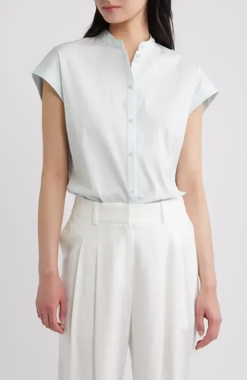 Good Sleeveless Button-Up Shirt by Theory
