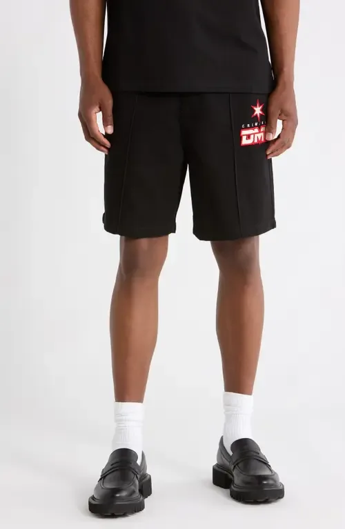 Star Logo Cotton Shorts by CRIMINAL DAMAGE