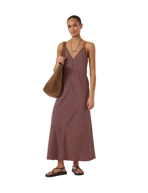 Air Flow Seam Detail Maxi Slip Dress by Hush