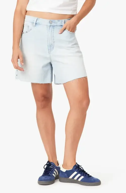 Kenni Studded Baggy Denim Shorts by Habitual